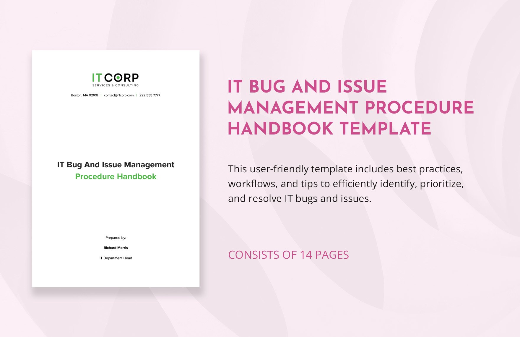 IT Bug and Issue Management Procedure Handbook Template
