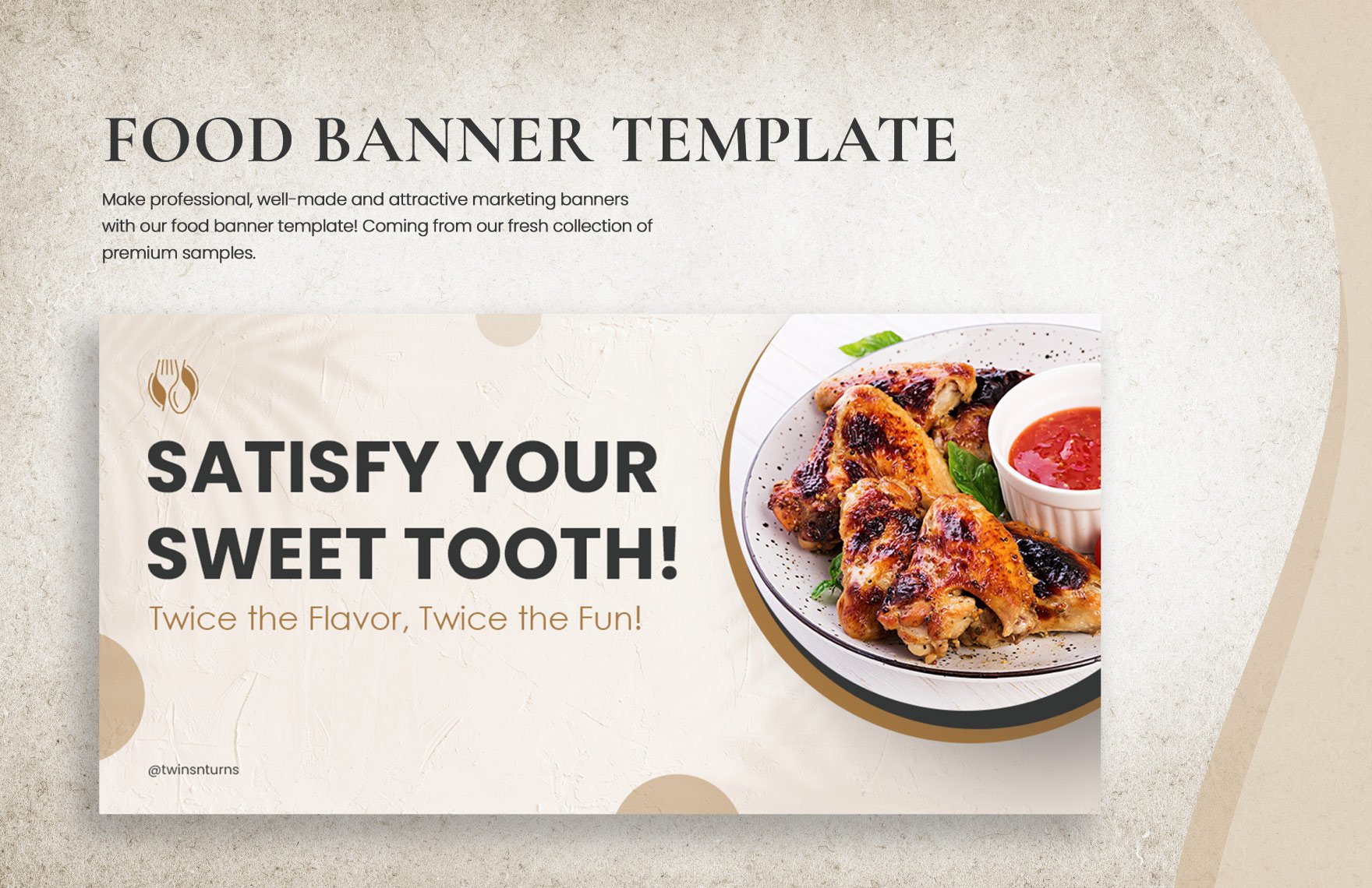 Food Banner Template