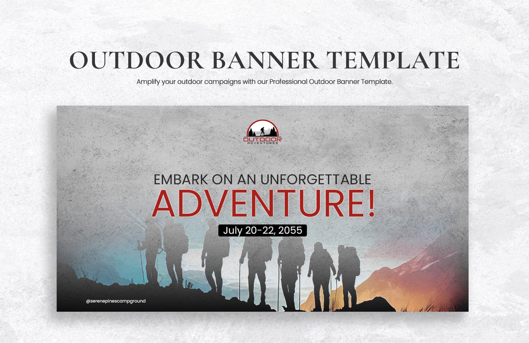 Outdoor Banner Template