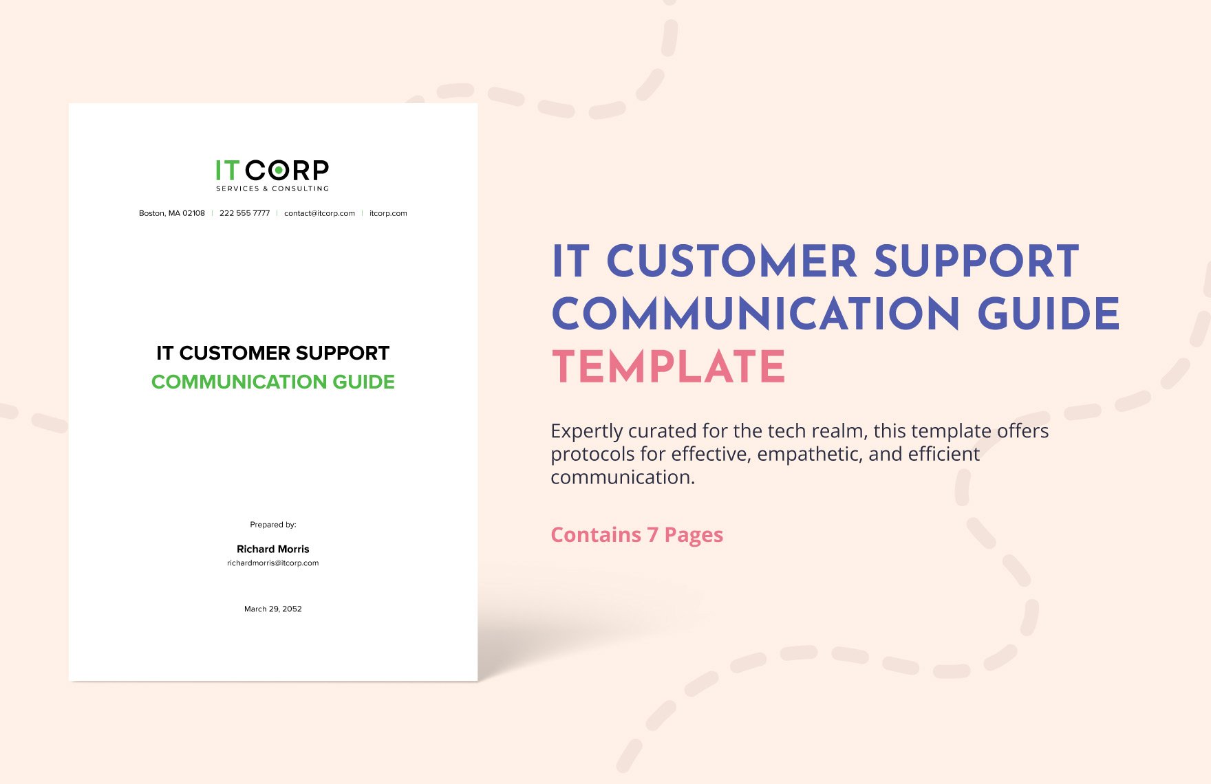 IT Customer Support Communication Guide Template