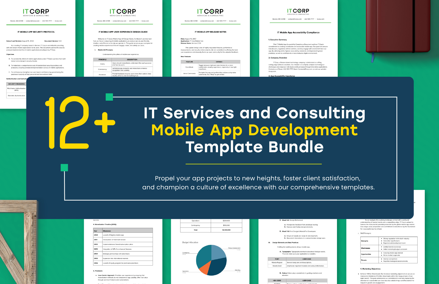 12+ IT Services and Consulting Mobile App Development Template Bundle in Word, Google Docs, PDF