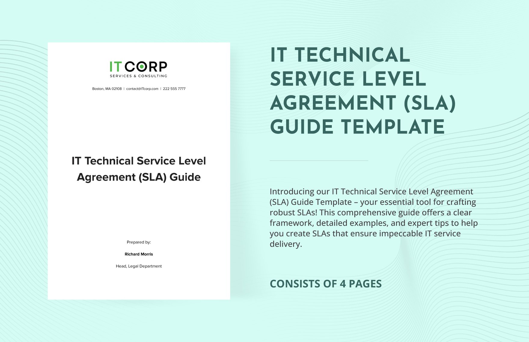 IT Technical Service Level Agreement (SLA) Guide Template