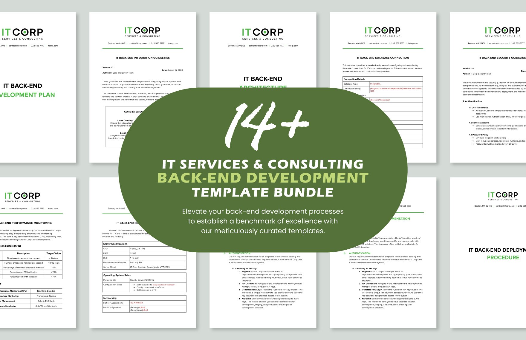  14+ IT Services and Consulting Back-End Development Template Bundle