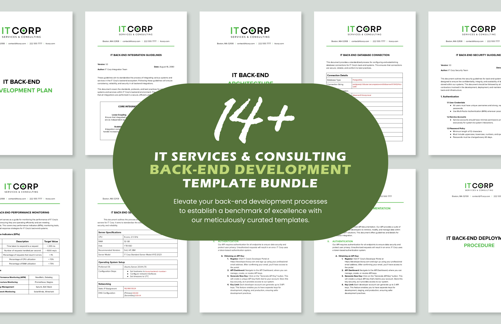 Free 14+ IT Services and Consulting Back-End Development Template Bundle in Word, Google Docs, PDF