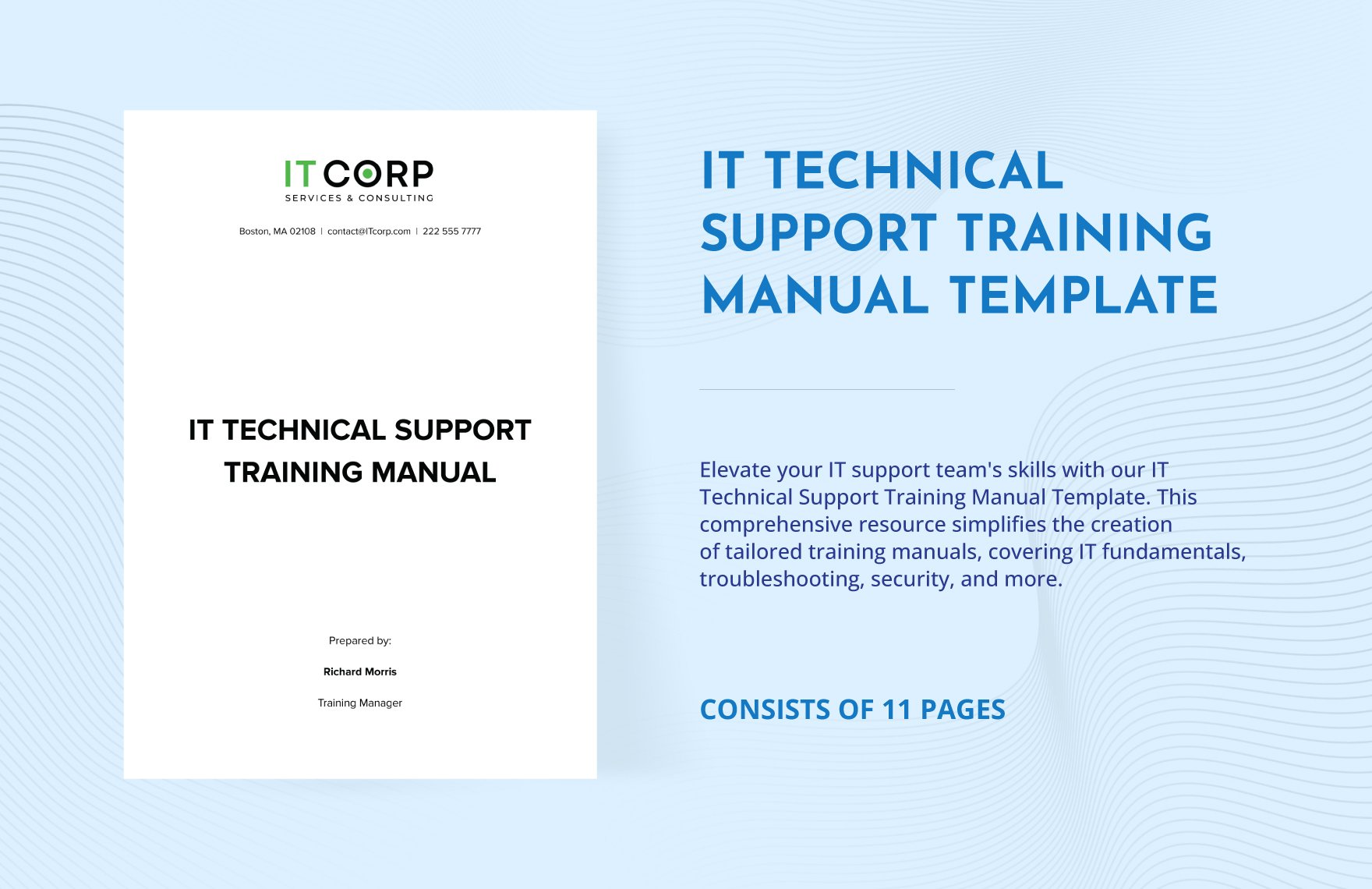 IT Technical Support Training Manual Template