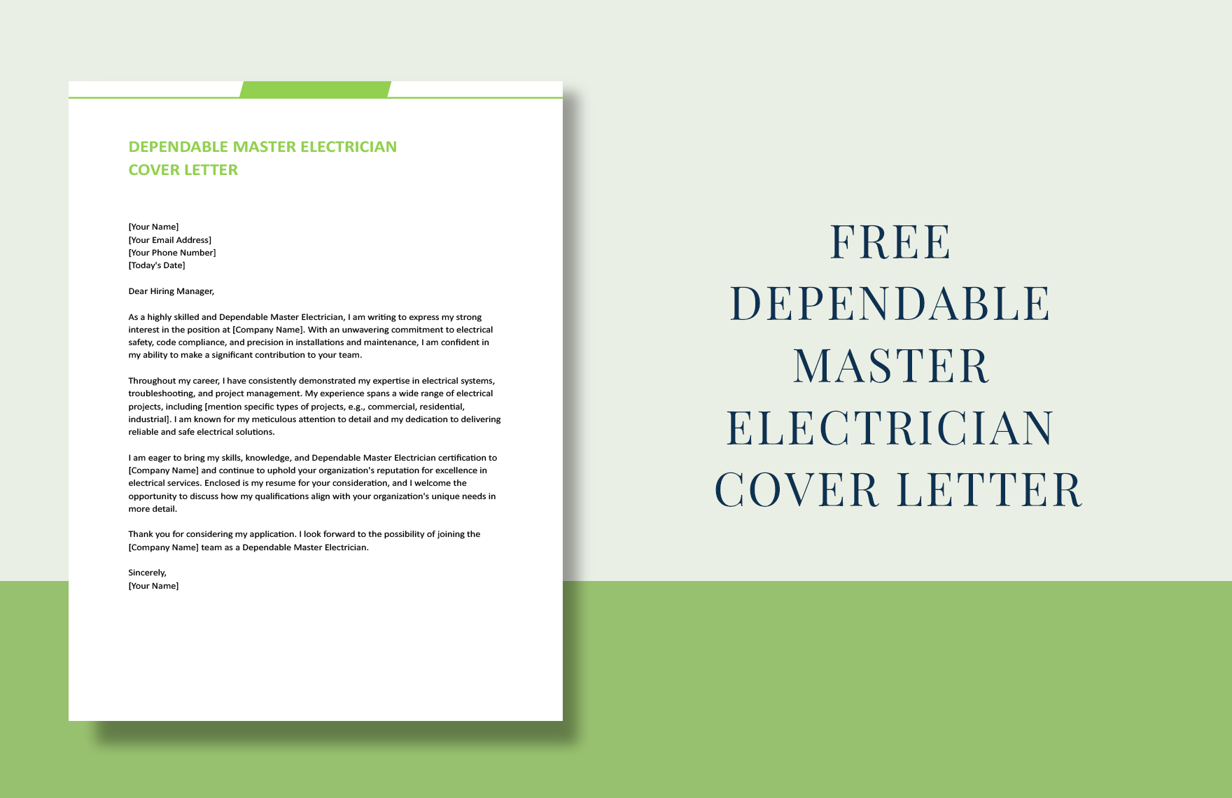 Editable Electrician Templates In Word To Download