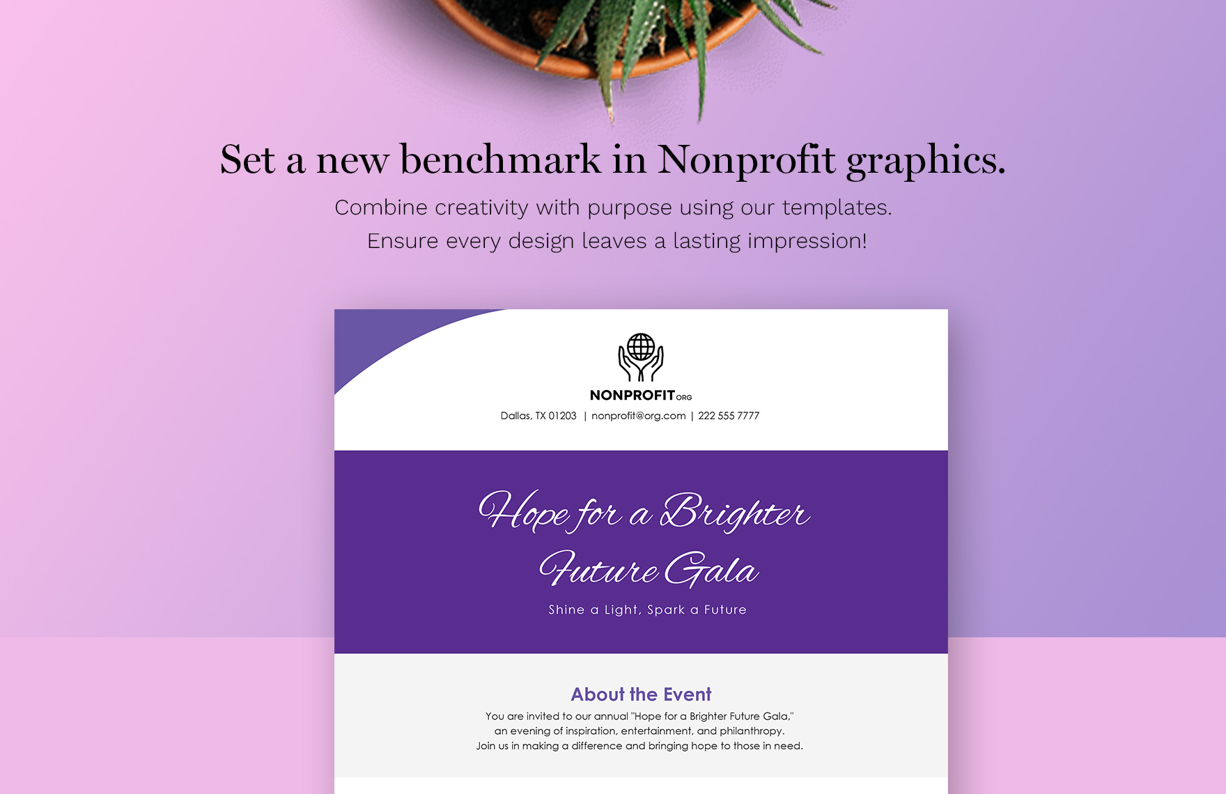 Nonprofit Organization Event Flyer Template