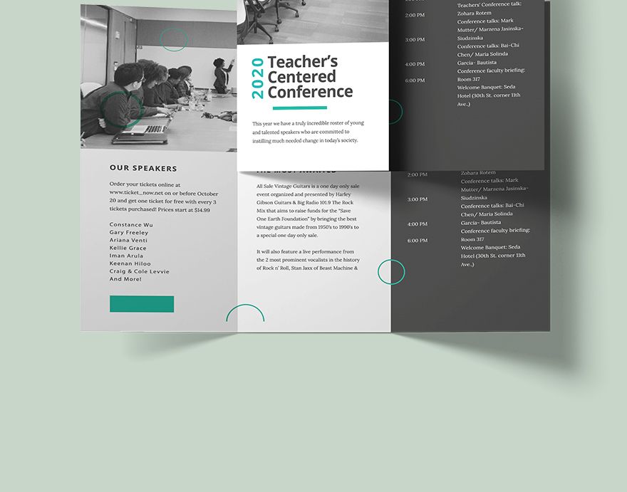 Conference Tri-Fold Brochure Template