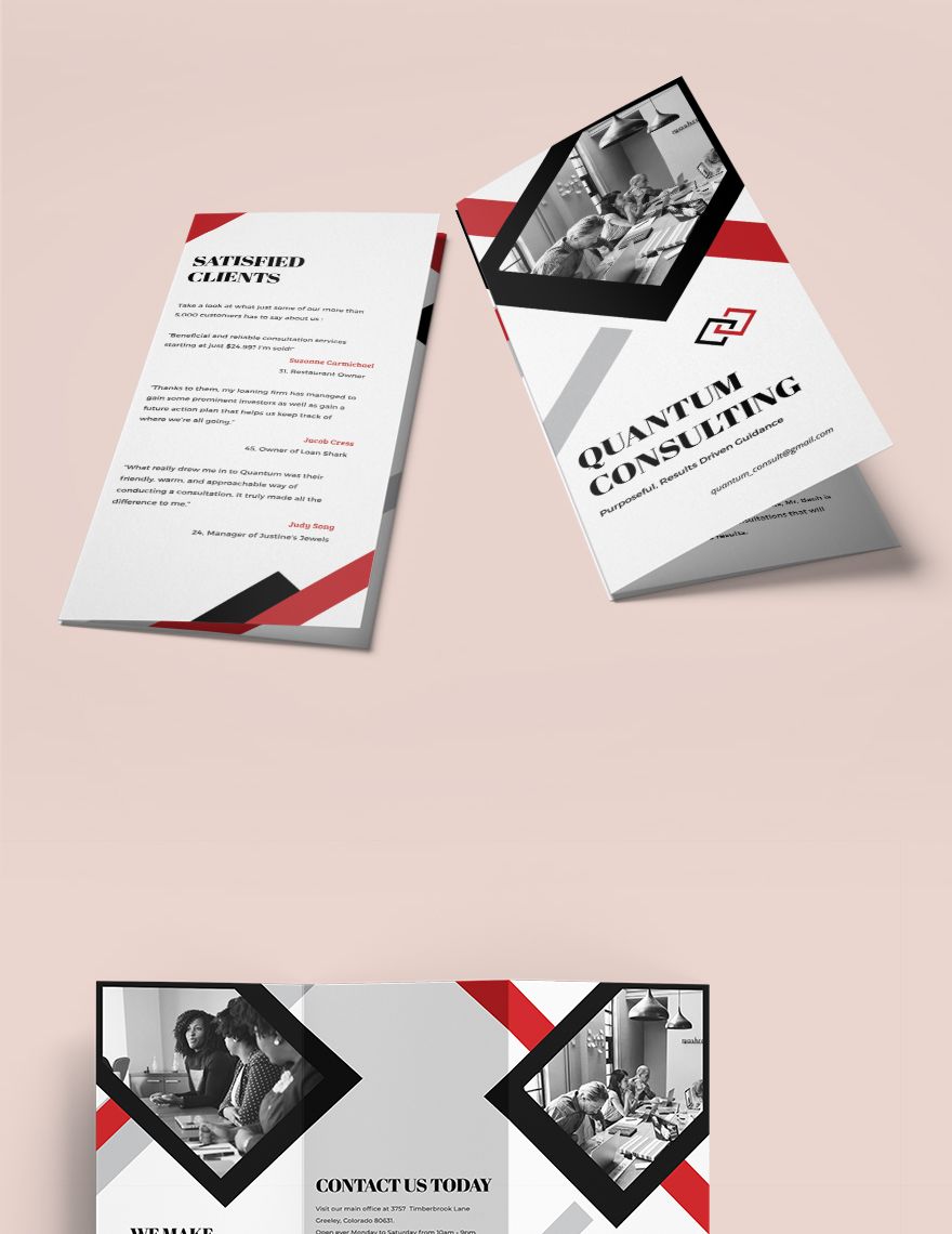 Consulting Tri-Fold Brochure Template
