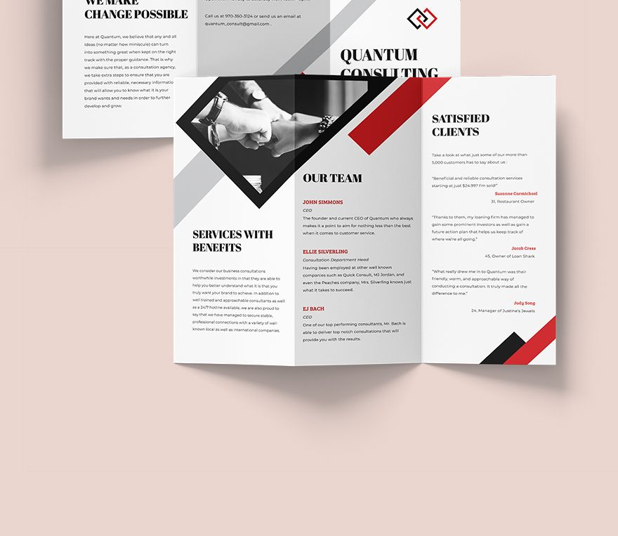 Consulting Tri-Fold Brochure Template