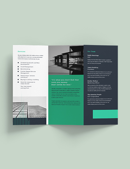 Corporate Tri Fold Brochure Download