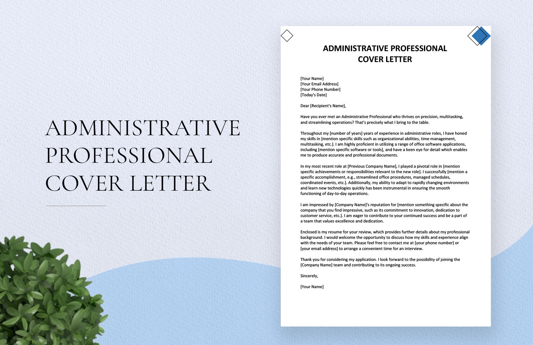 Free Administrative Professional Cover Letter