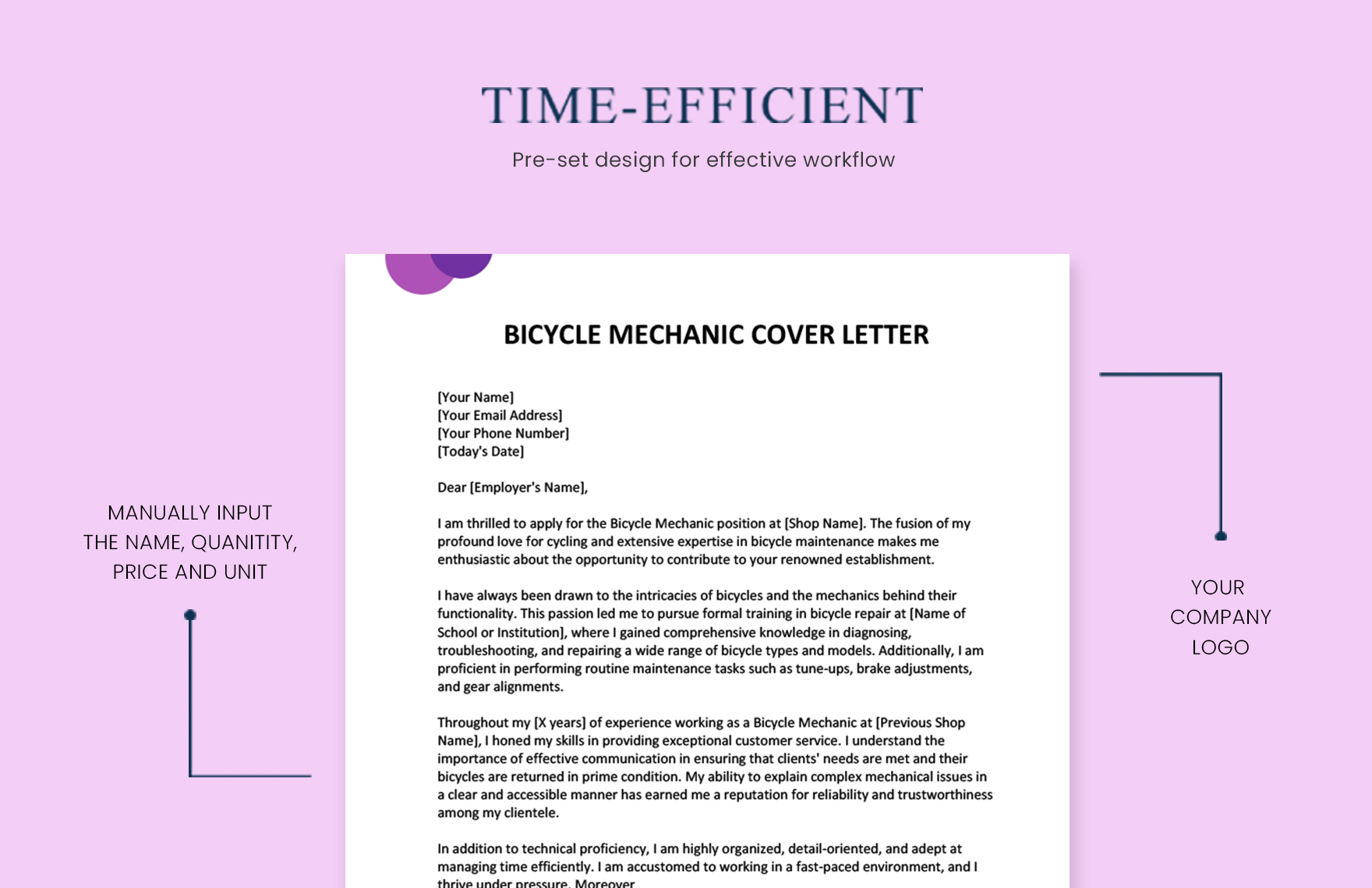 Bicycle Mechanic Cover Letter