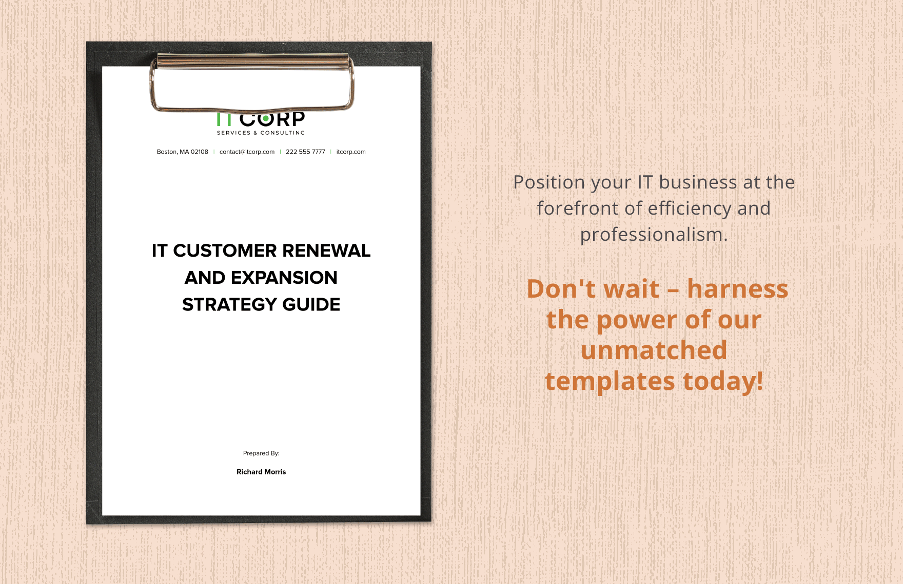 IT Customer Renewal and Expansion Strategy Guide Template