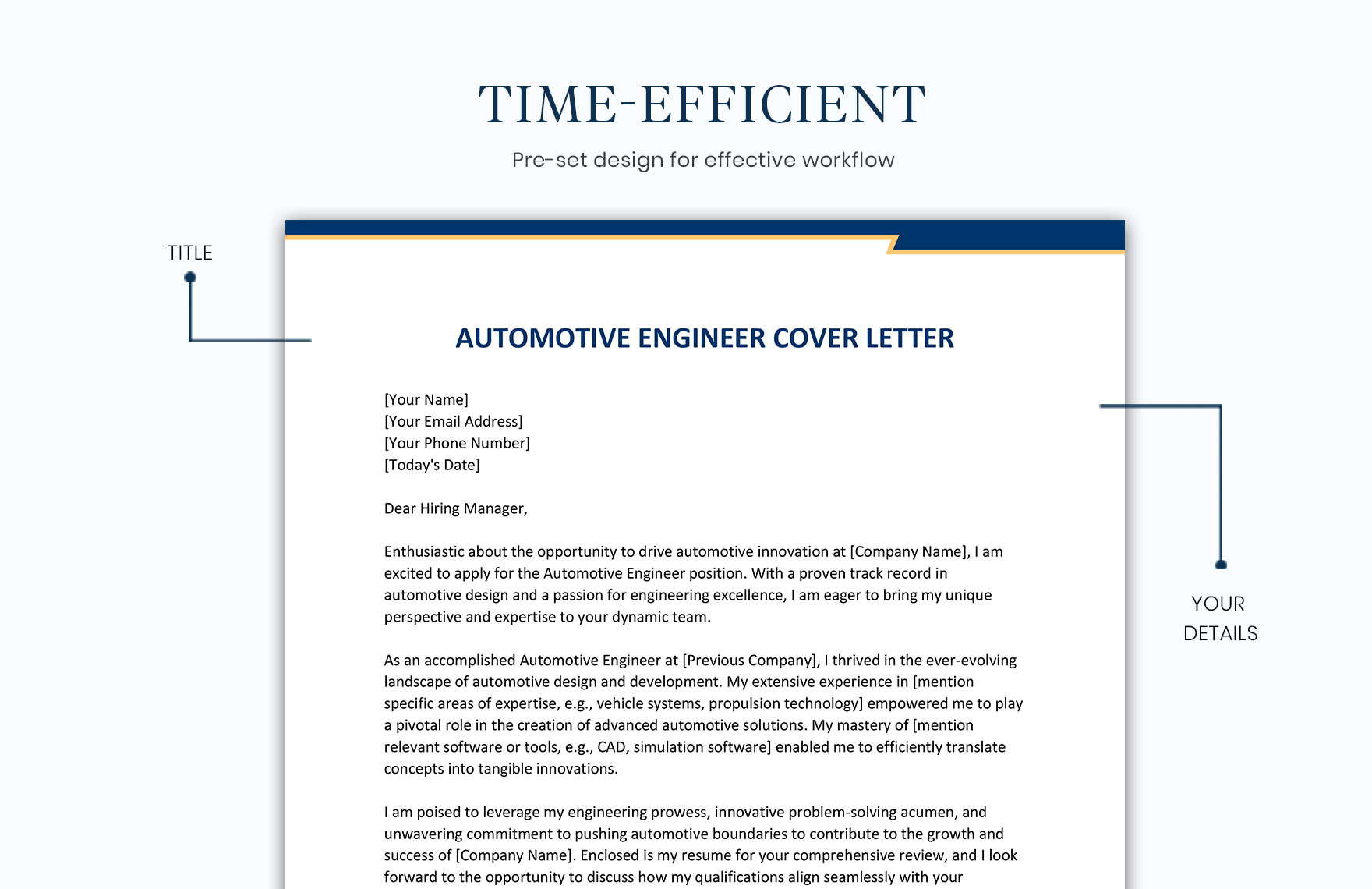Automotive Engineer Cover Letter