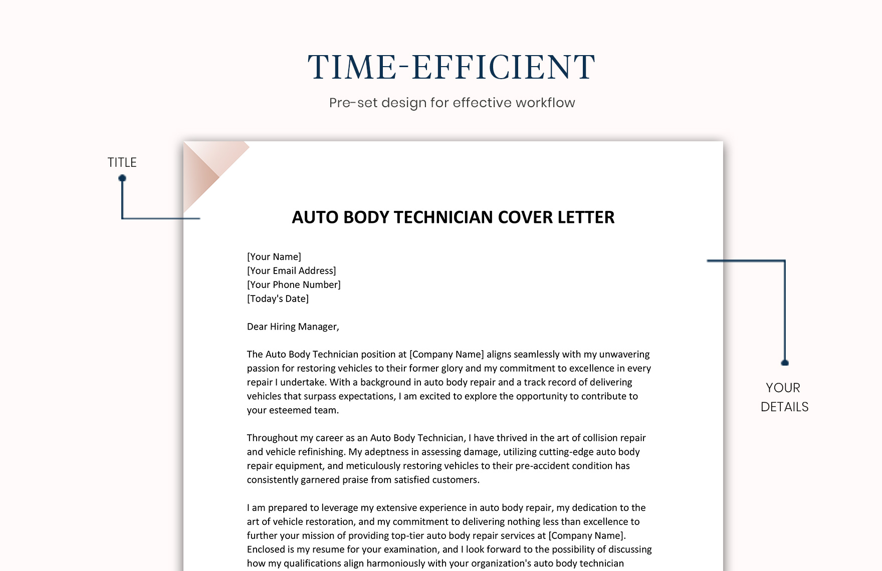 Auto Body Technician Cover Letter