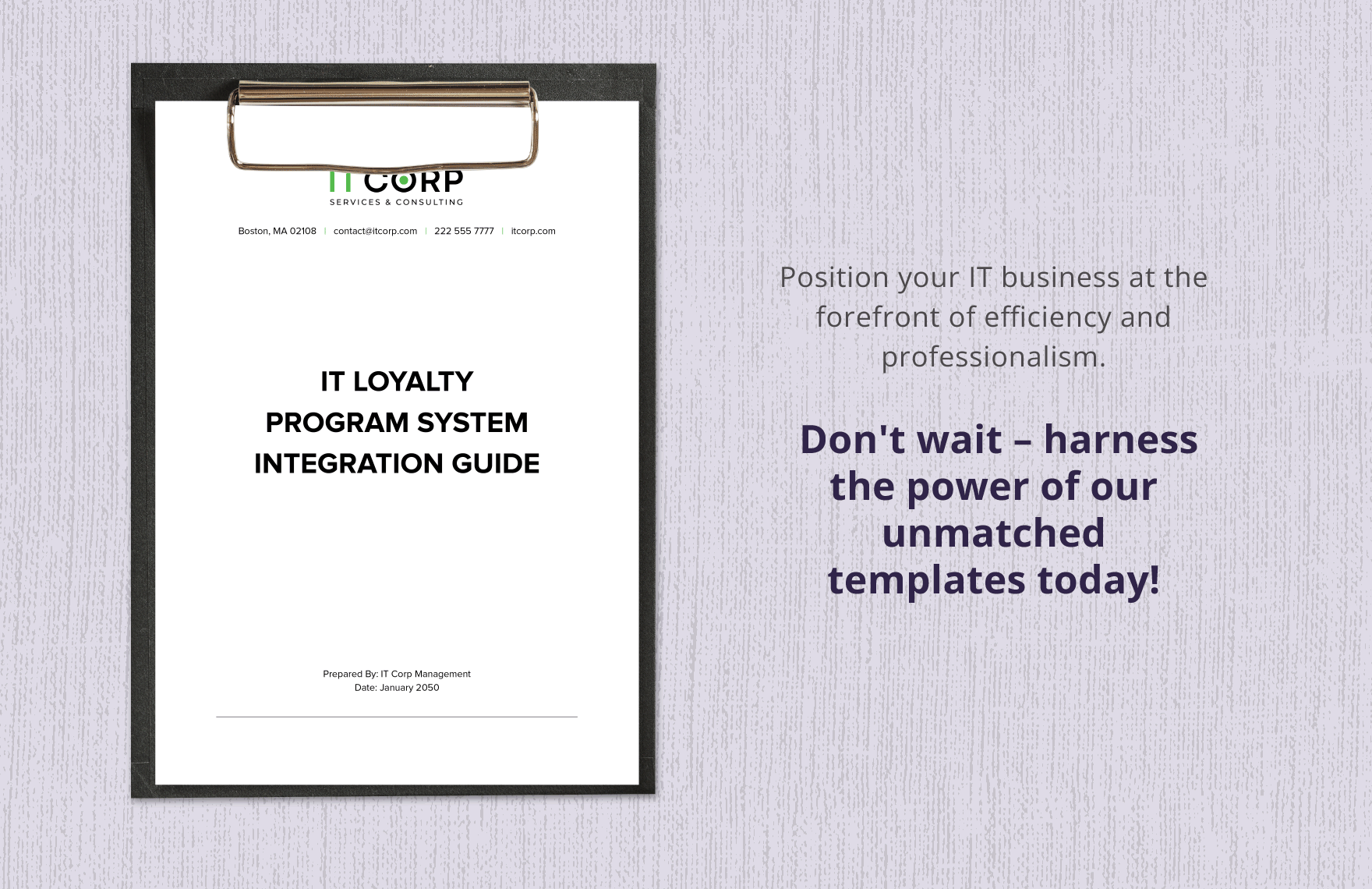 IT Loyalty Program System Integration Guide Template