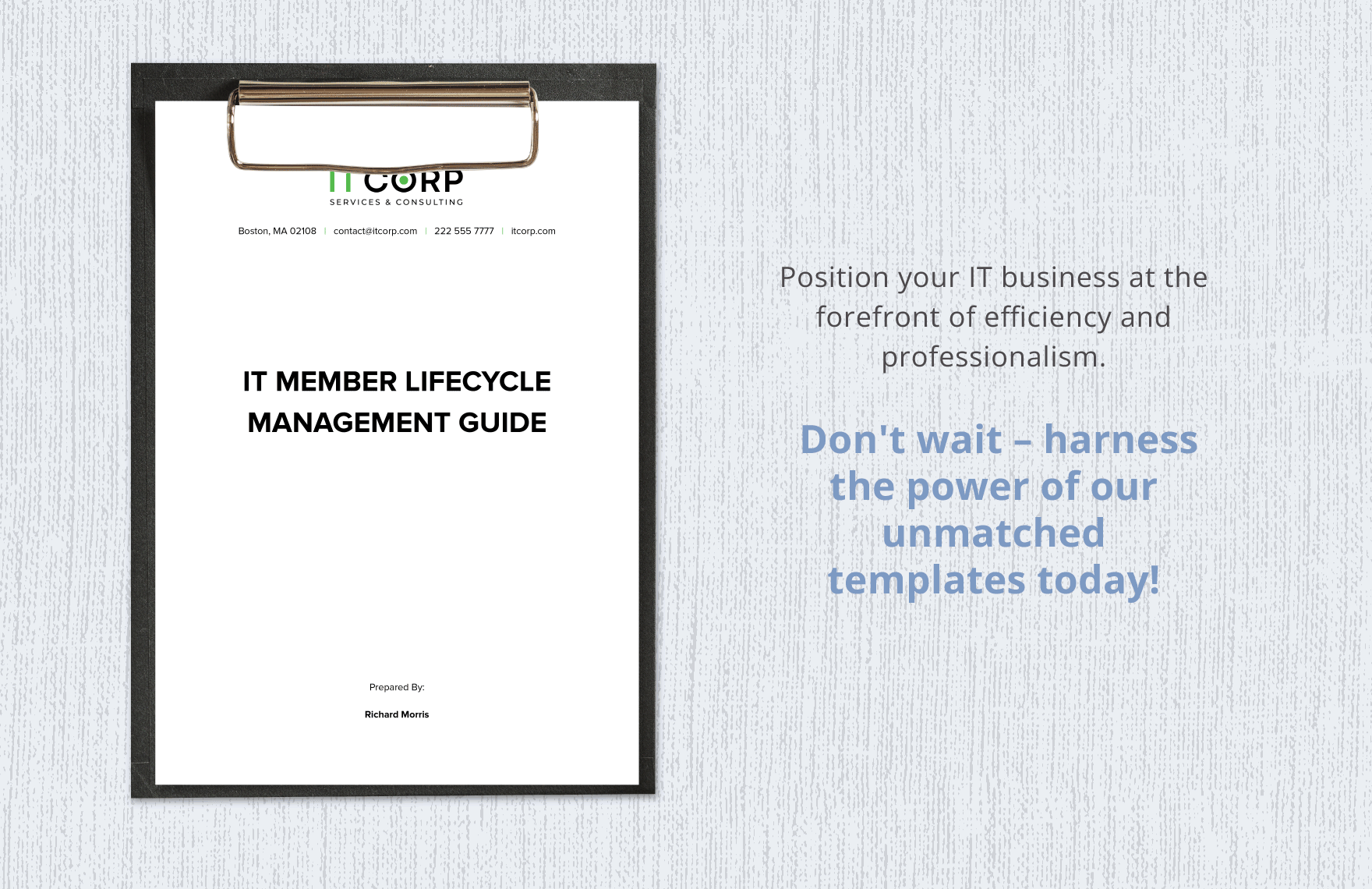 IT Member Lifecycle Management Guide Template