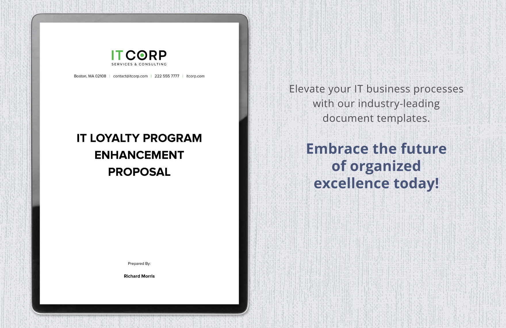 IT Loyalty Program Enhancement Proposal Template