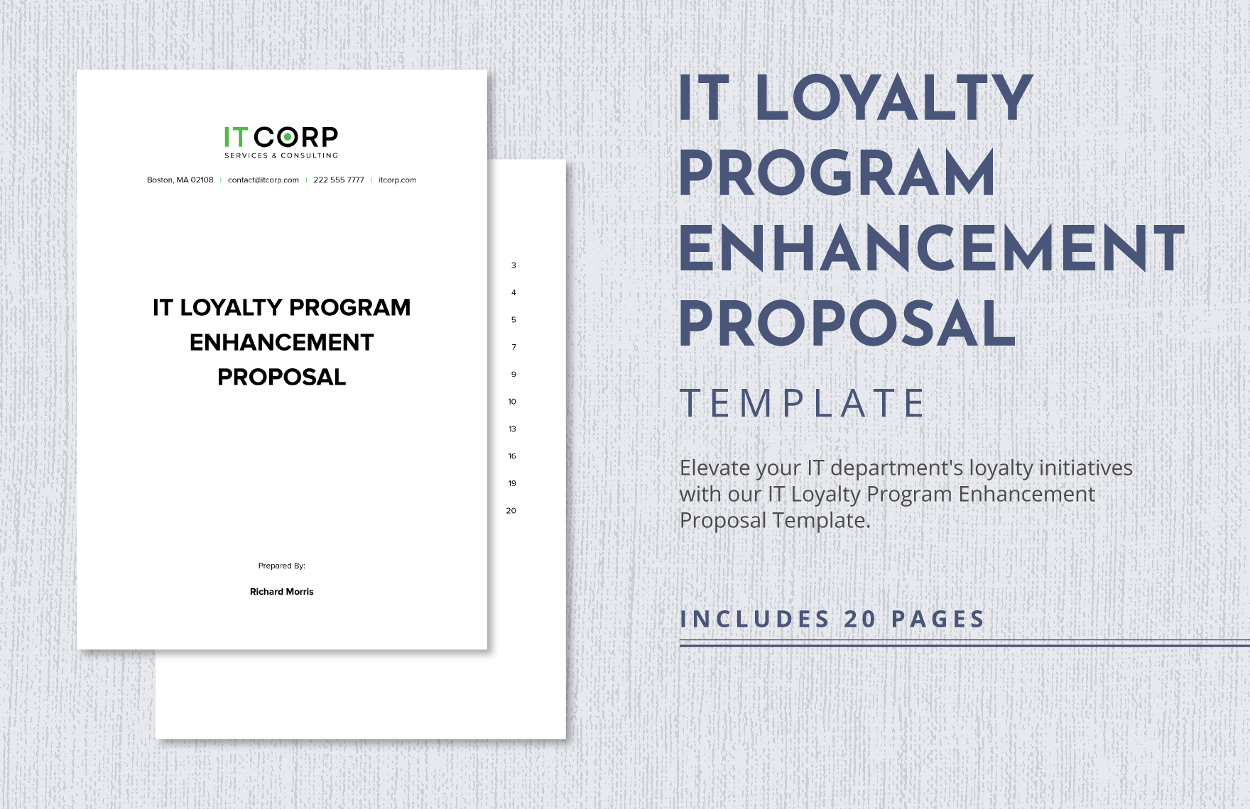 IT Loyalty Program Enhancement Proposal Template