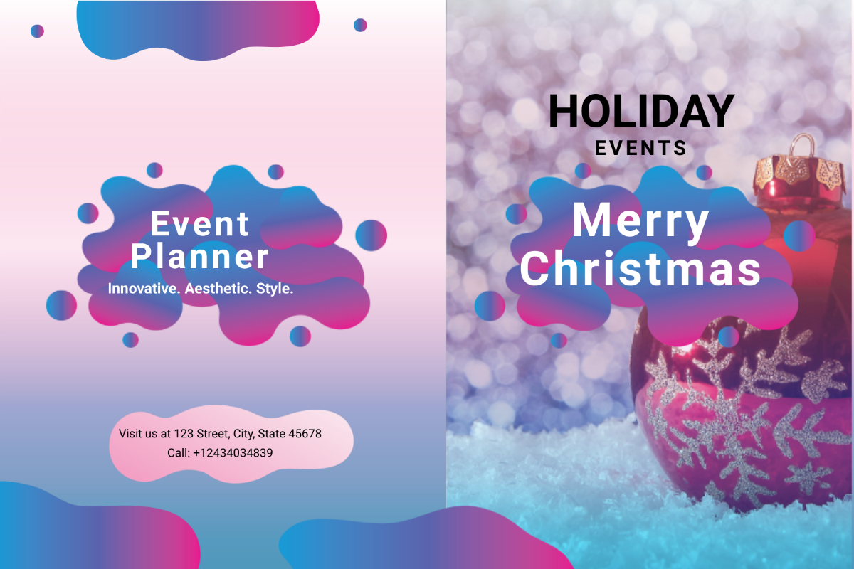 Event Planner Greeting Card Template