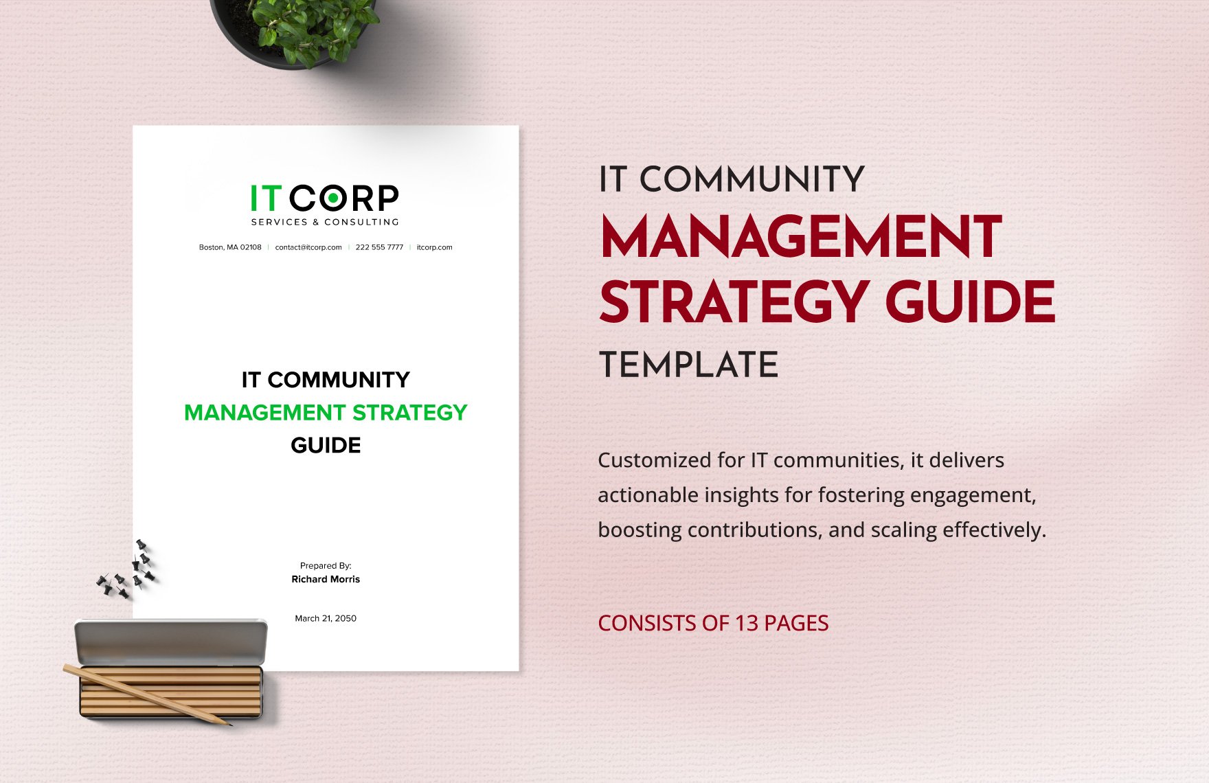 IT Community Management Strategy Guide Template