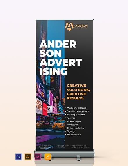 Advertising agency Rollup Banner Template