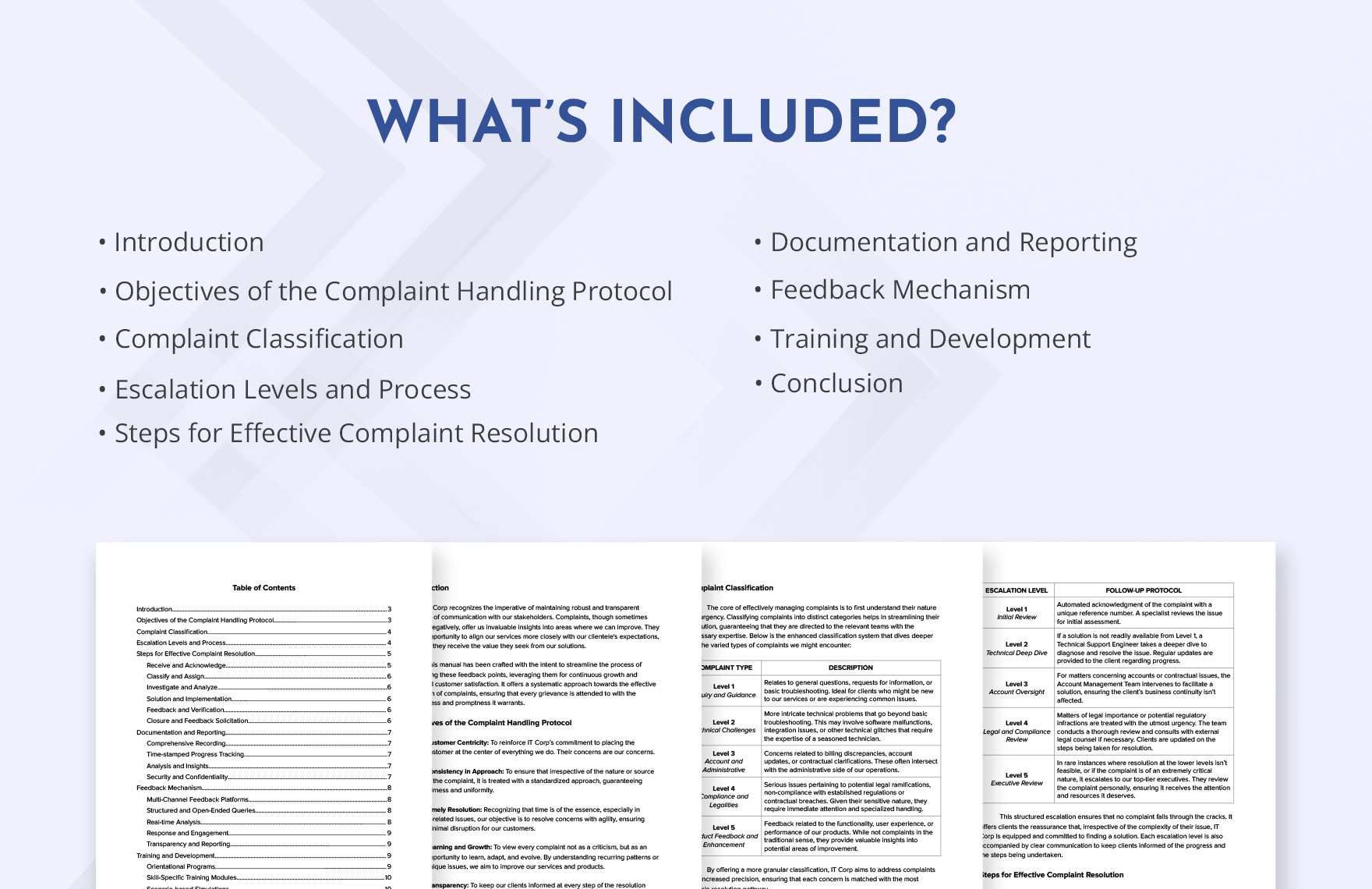 IT Complaint Escalation and Handling Protocol Manual Template