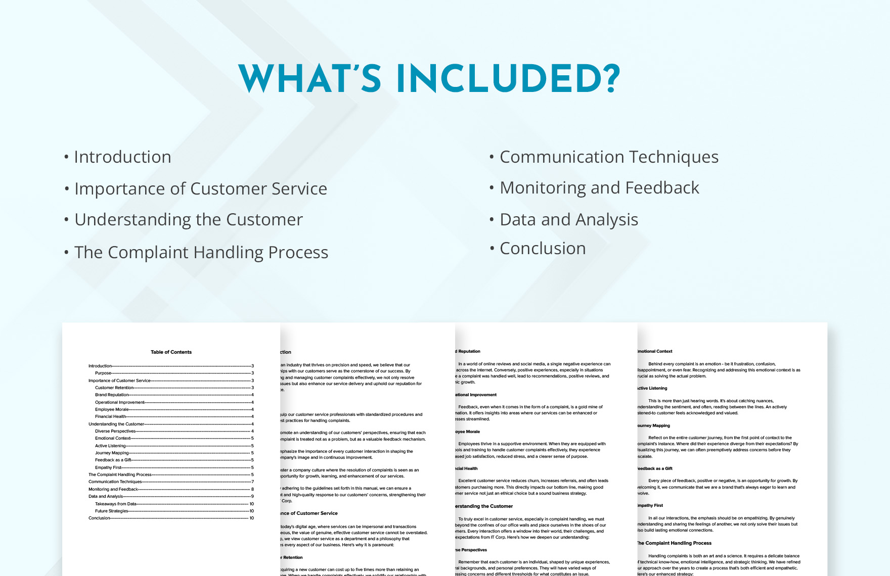 IT Training for Customer Service in Complaint Handling Manual Template