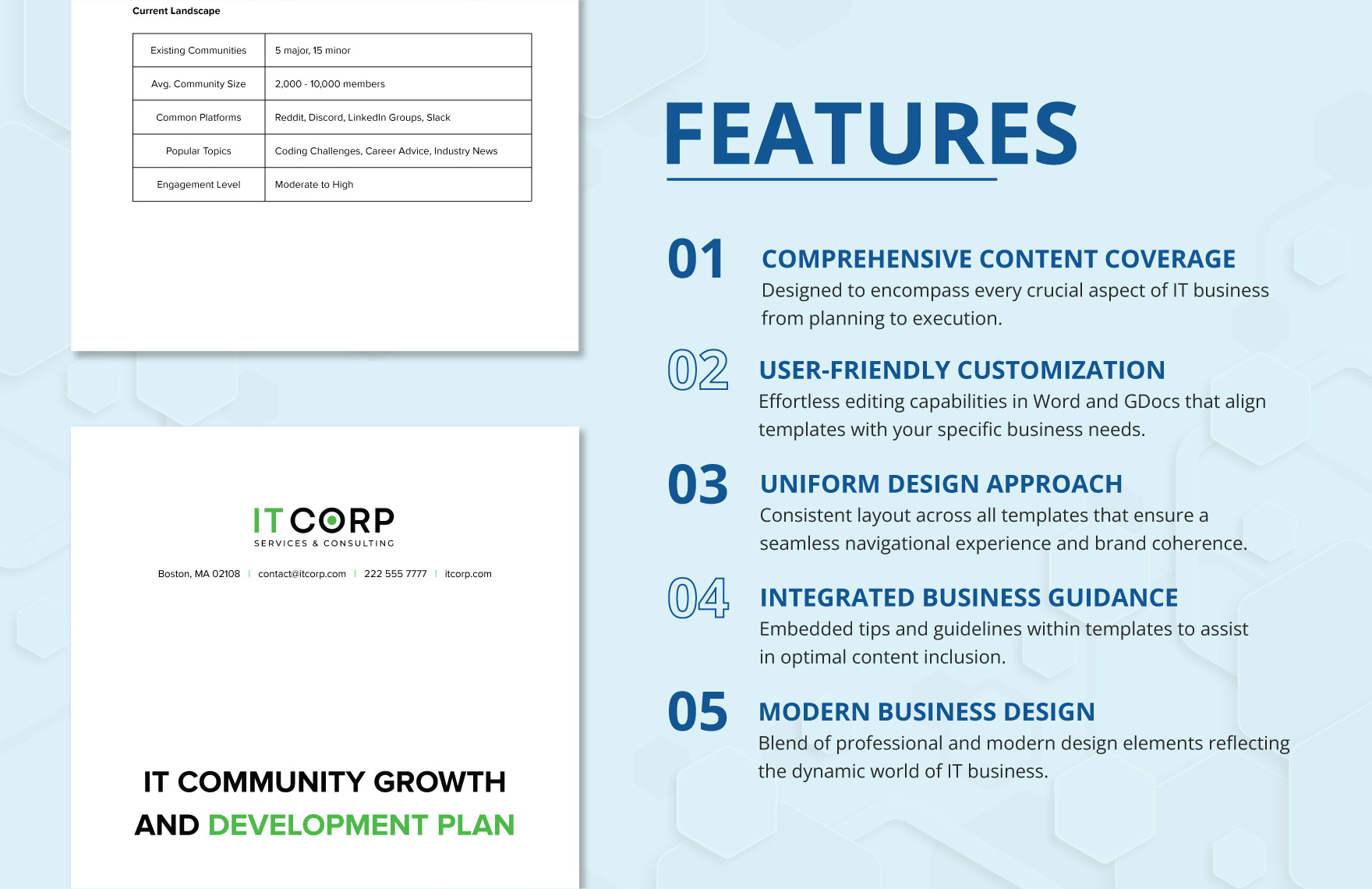 IT Community Growth and Development Plan Template