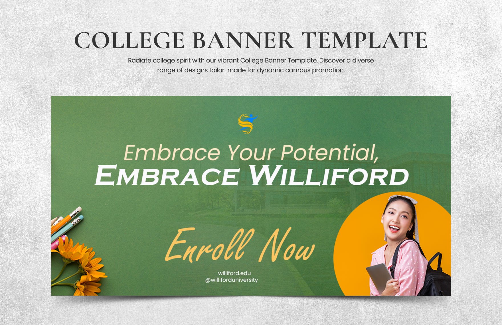 College Banner Template