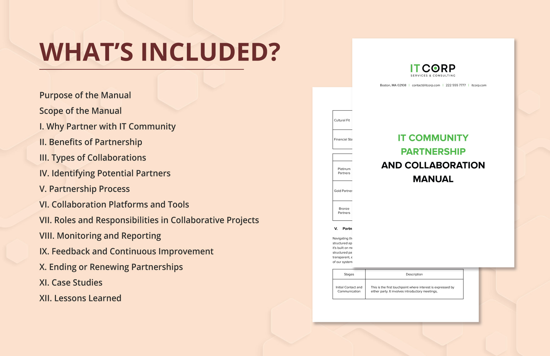IT Community Partnership and Collaboration Manual Template