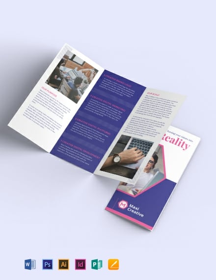 Creative Agency Tri Fold Brochure Template