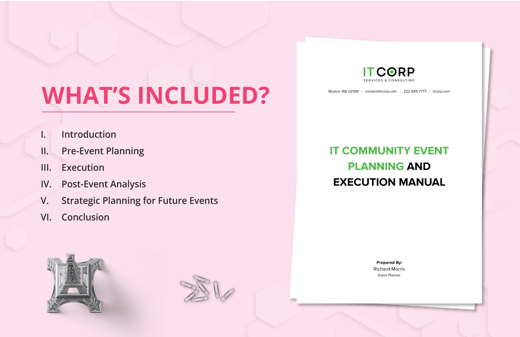 IT Community Event Planning and Execution Manual Template