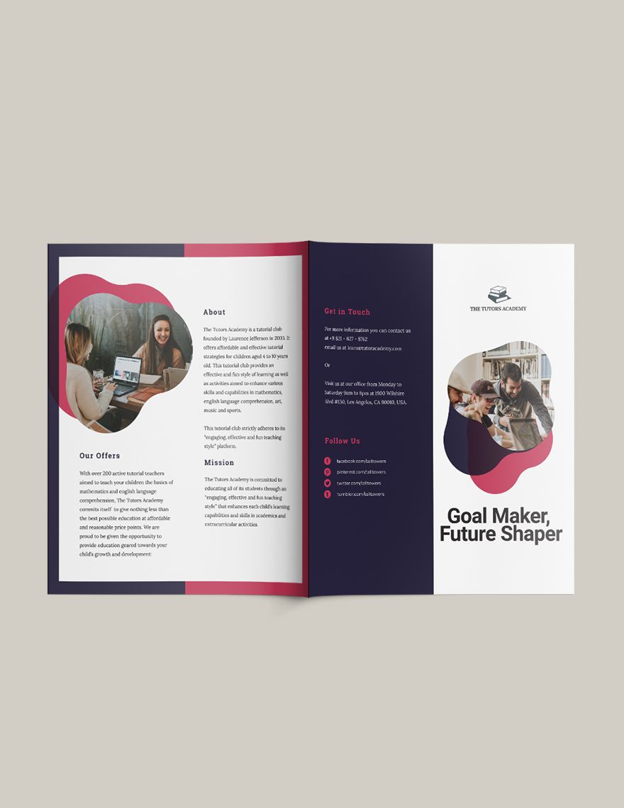 Business Gate Fold Brochure Template