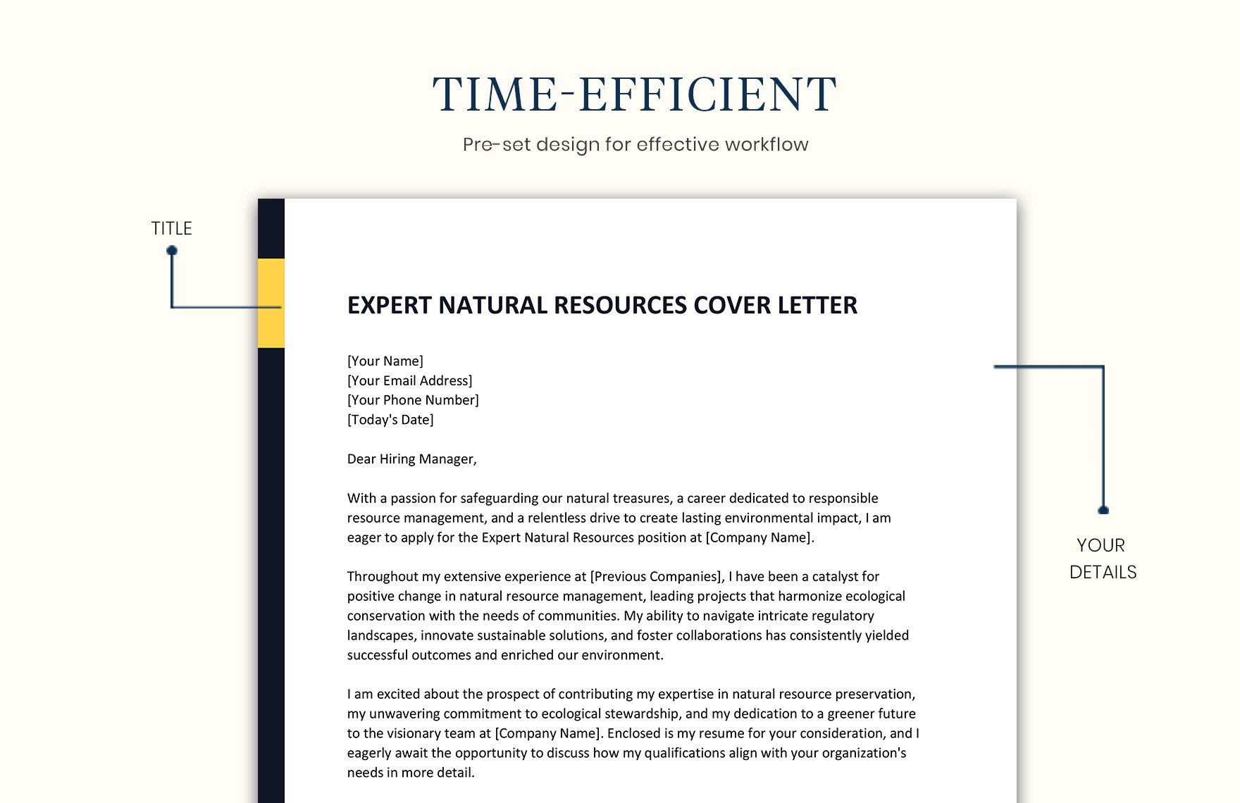 Expert Natural Resources Cover Letter