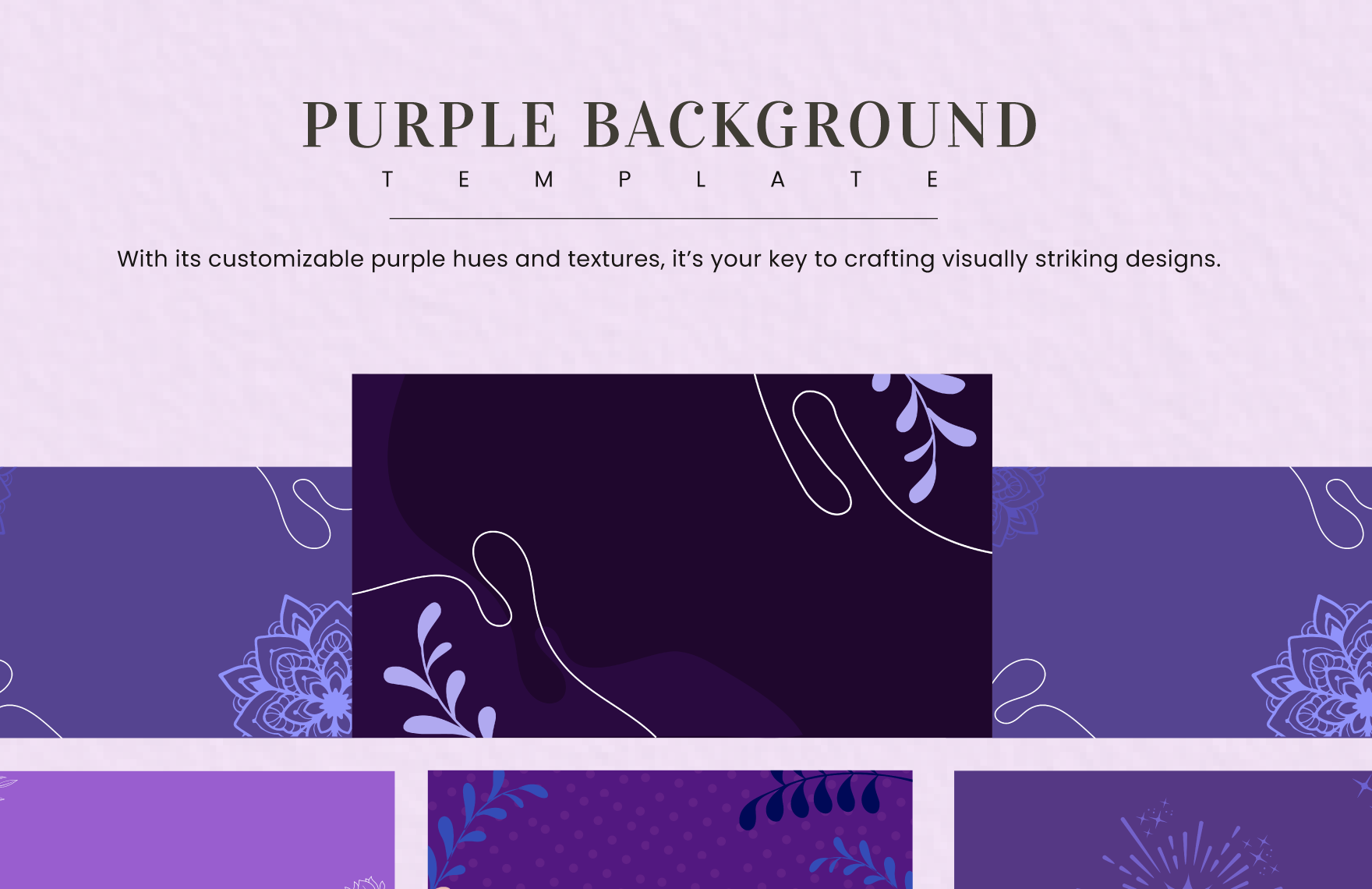 Free Purple Background Template