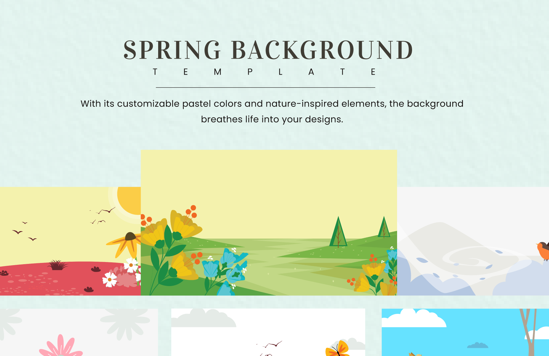 Free Spring Background Template