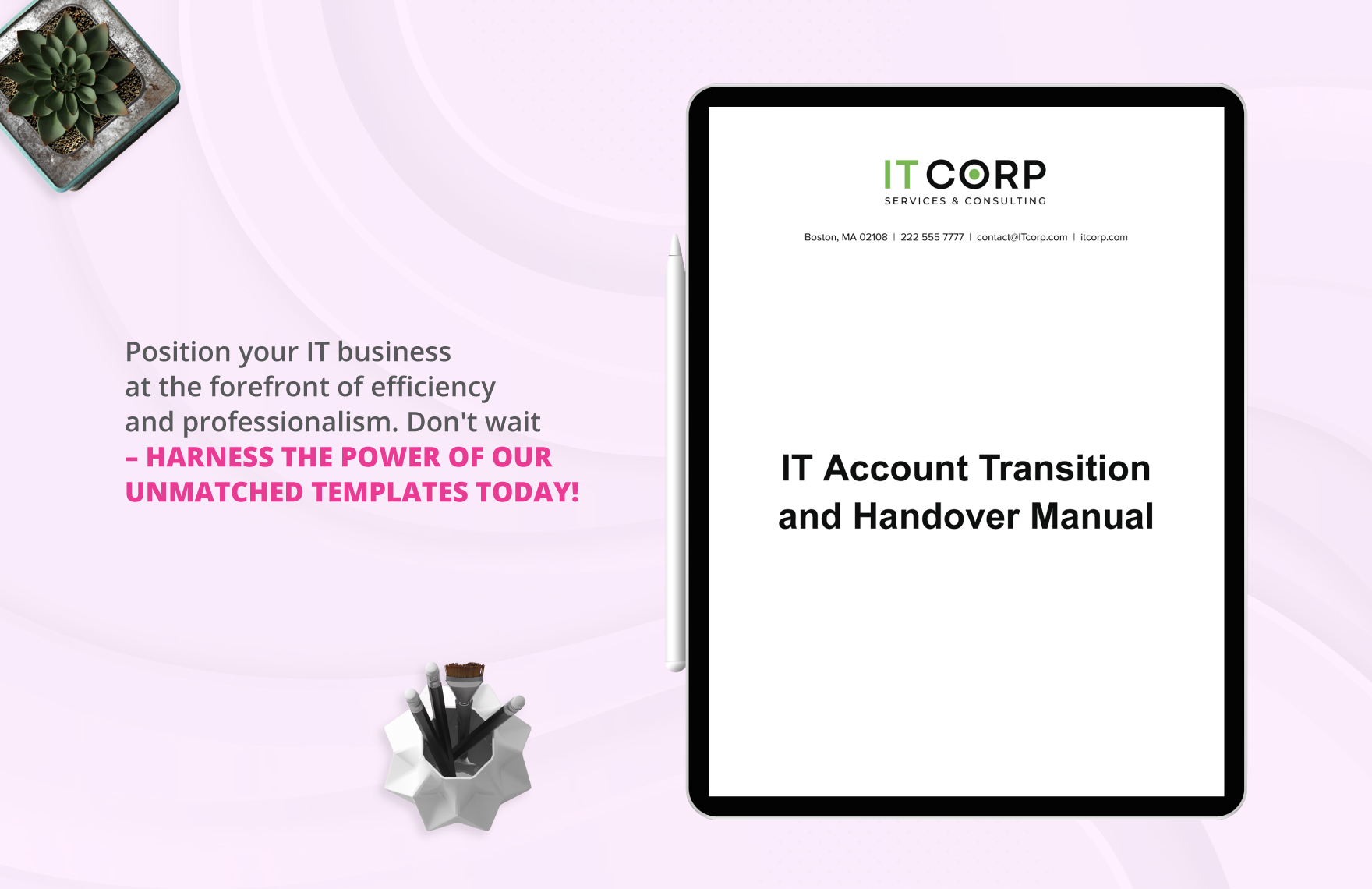 IT Account Transition and Handover Manual Template