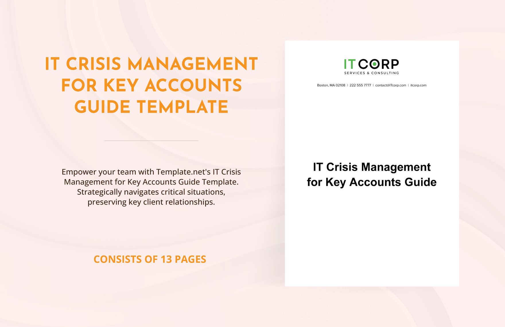 IT Crisis Management for Key Accounts Guide Template