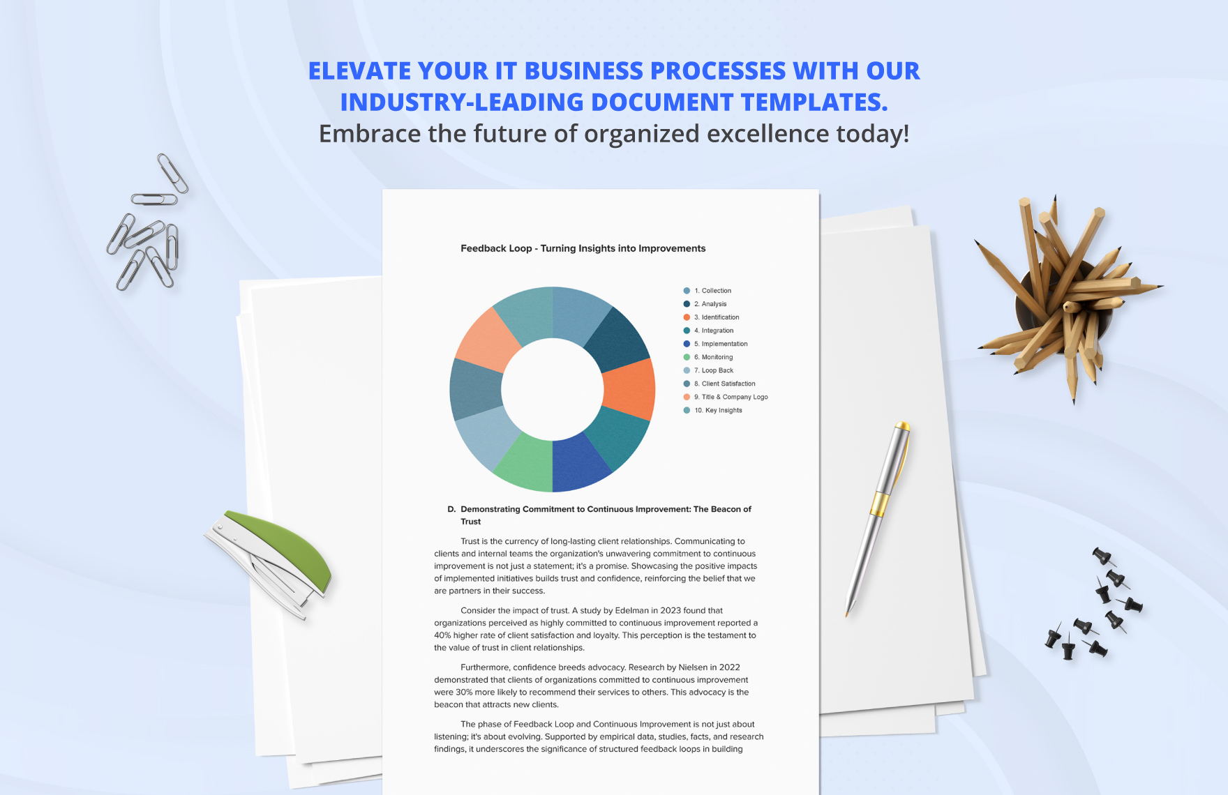 IT Client Feedback and Improvement Action Plan Template