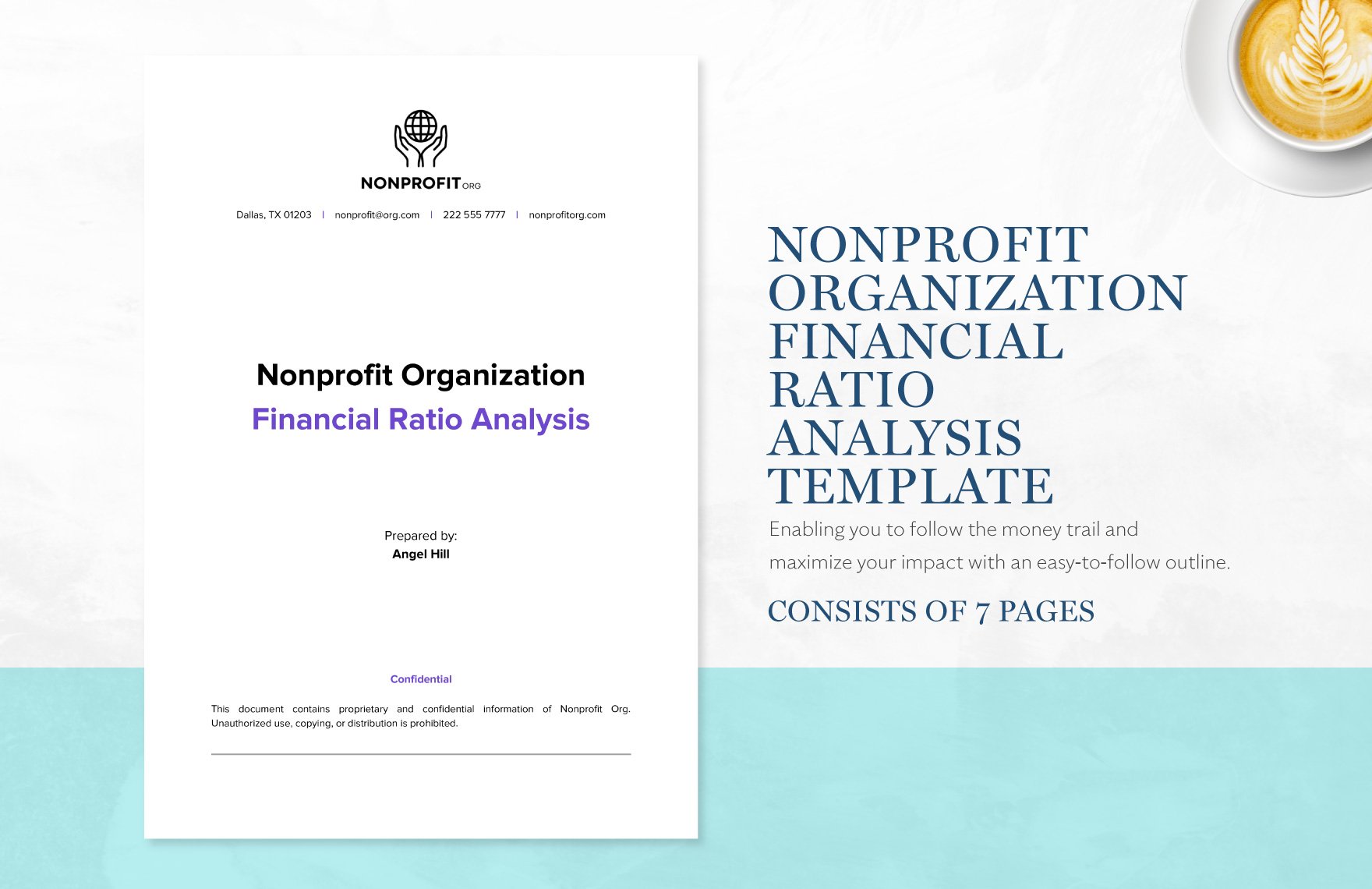 Nonprofit Organization Financial Ratio Analysis Template