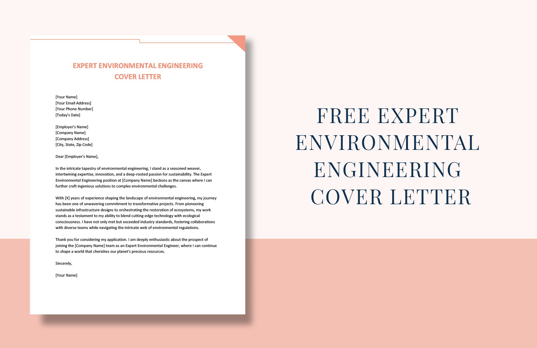 Expert Environmental Engineering Cover Letter