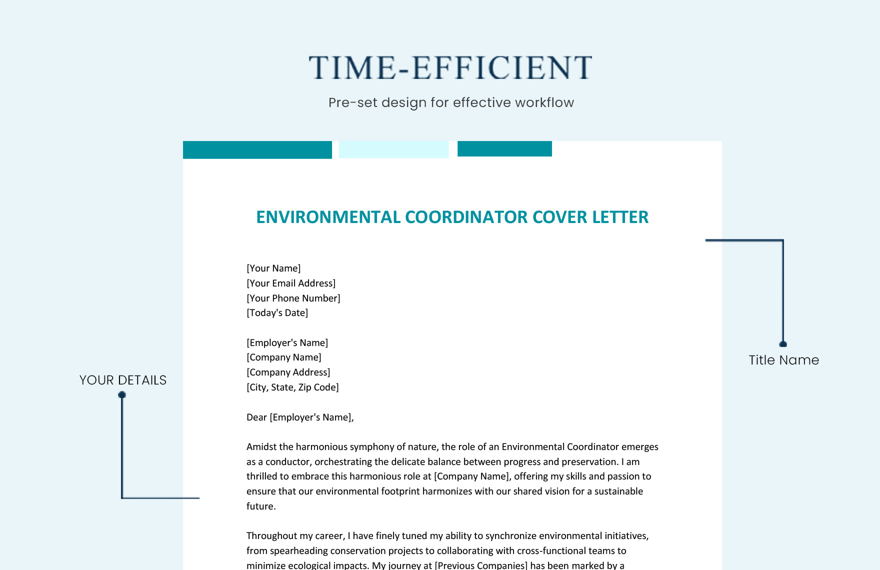 Environmental Coordinator Cover Letter