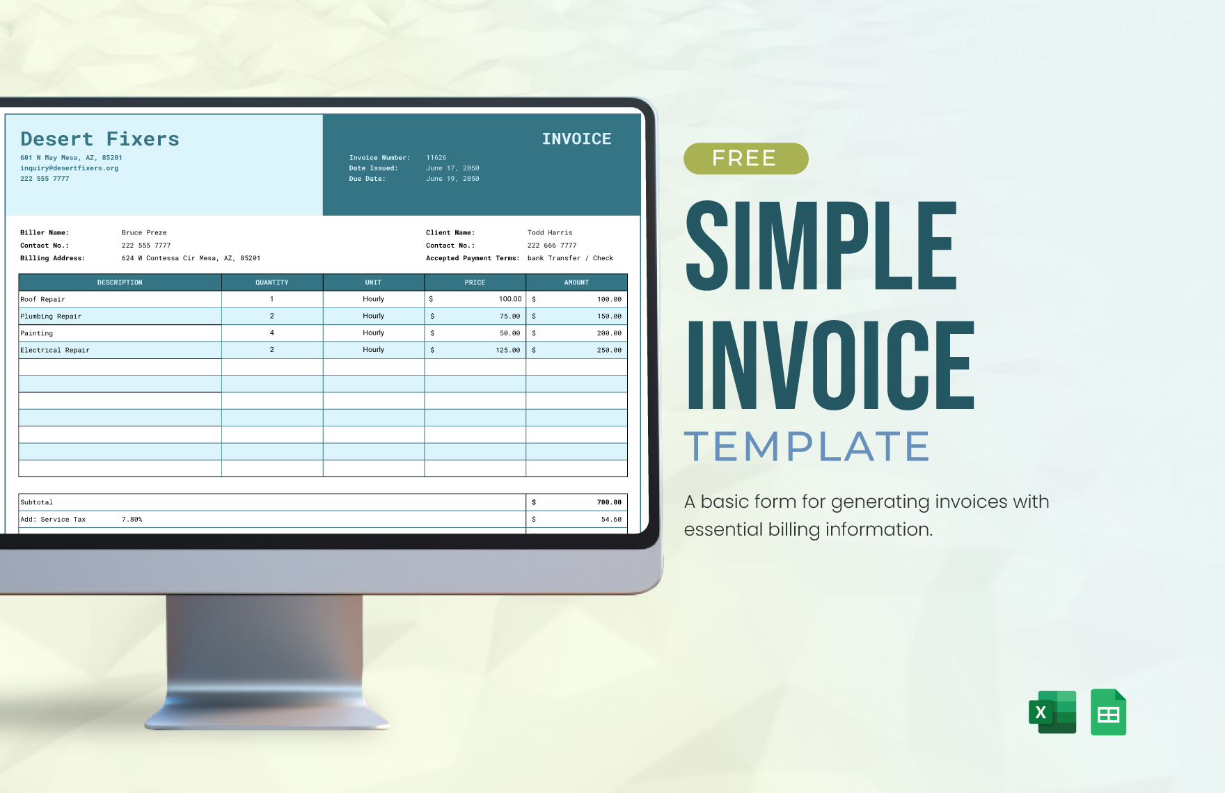 Simple Invoice Template