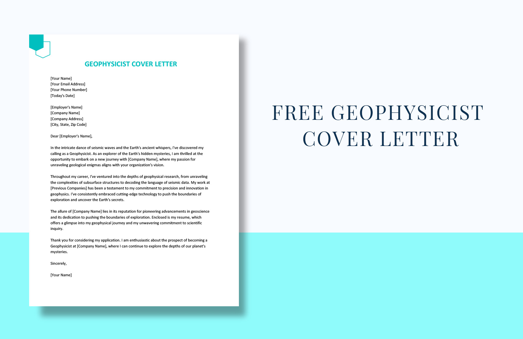 graduate geophysicist cover letter