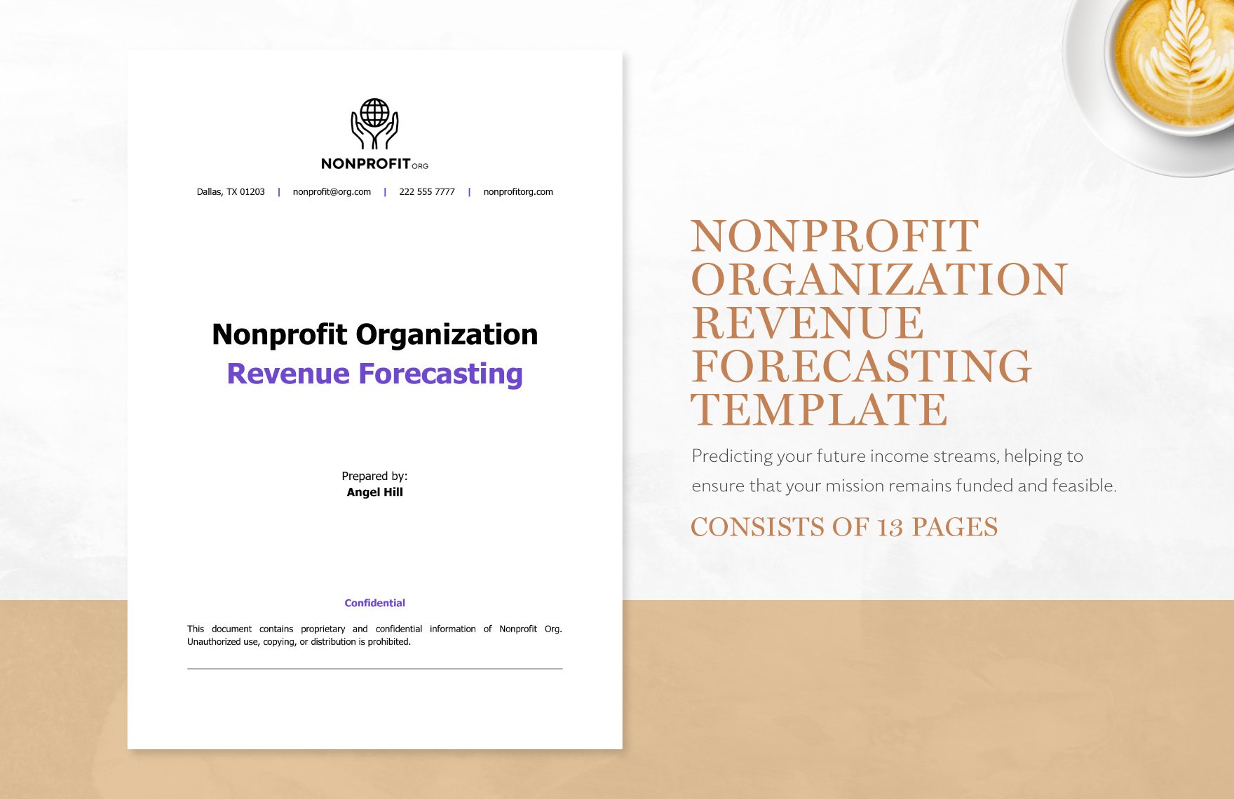 Nonprofit Organization Revenue Forecasting Template