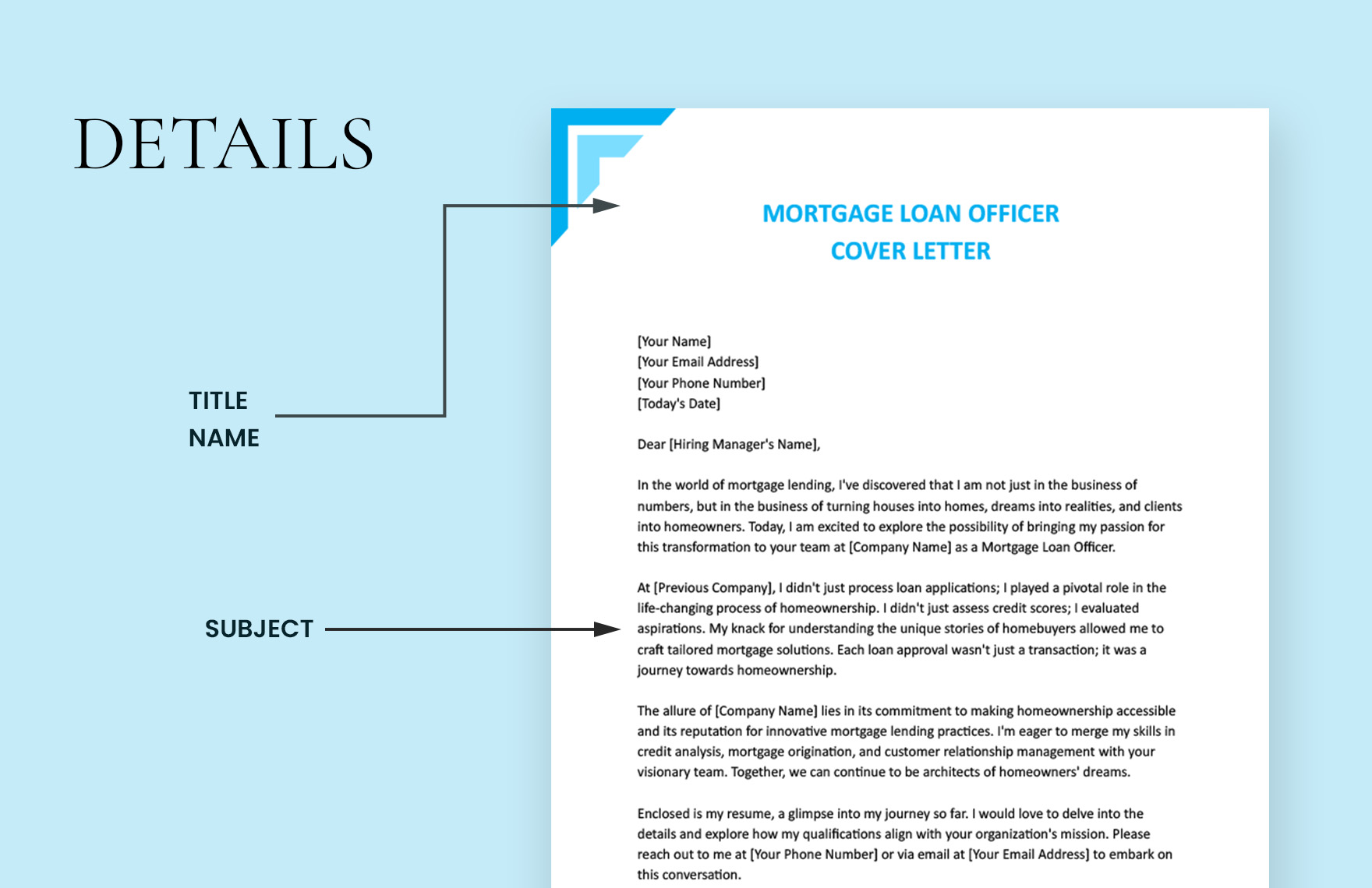 Mortgage Loan Officer Cover Letter