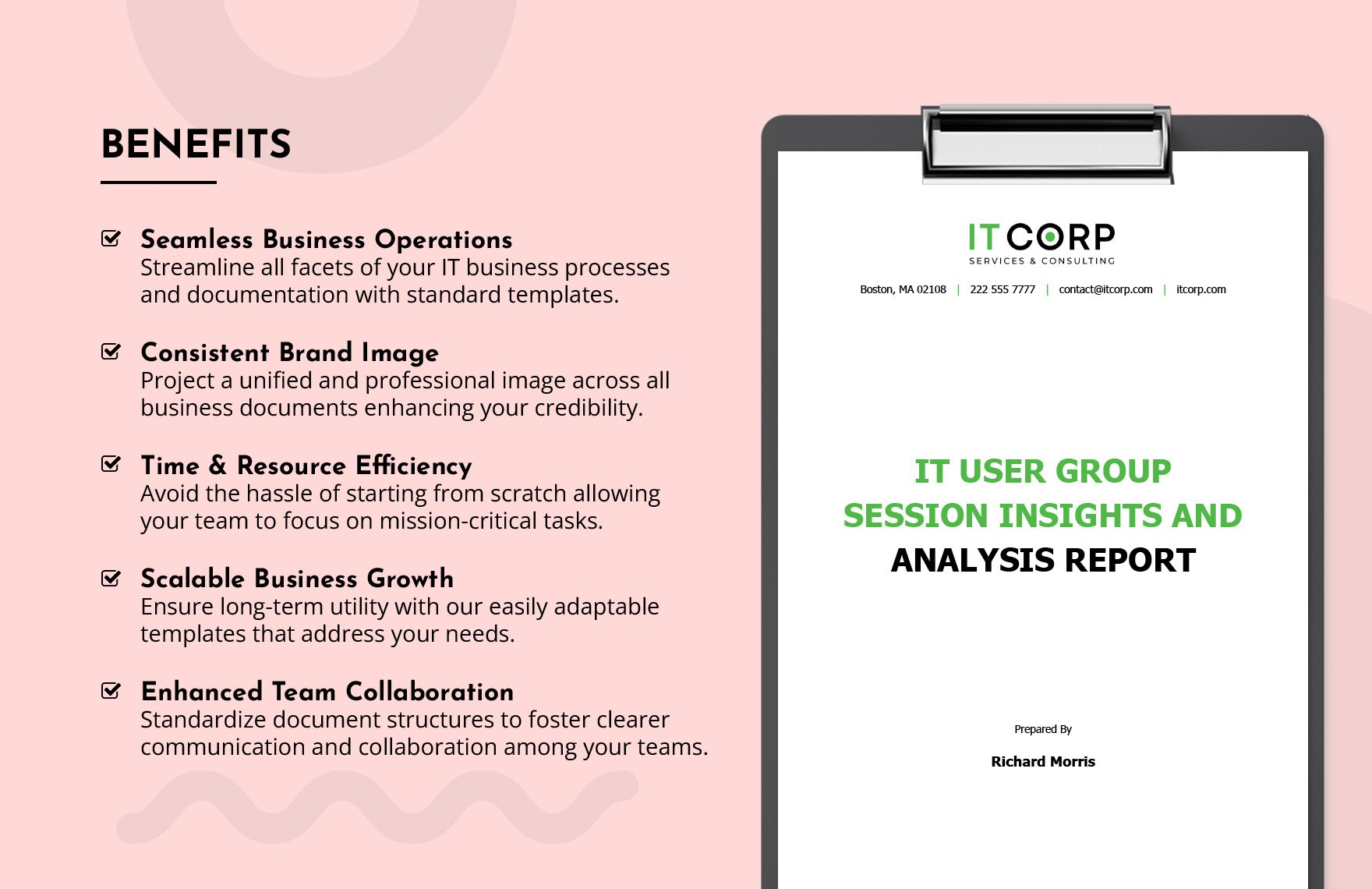 IT User Group Session Insights and Analysis Report Template