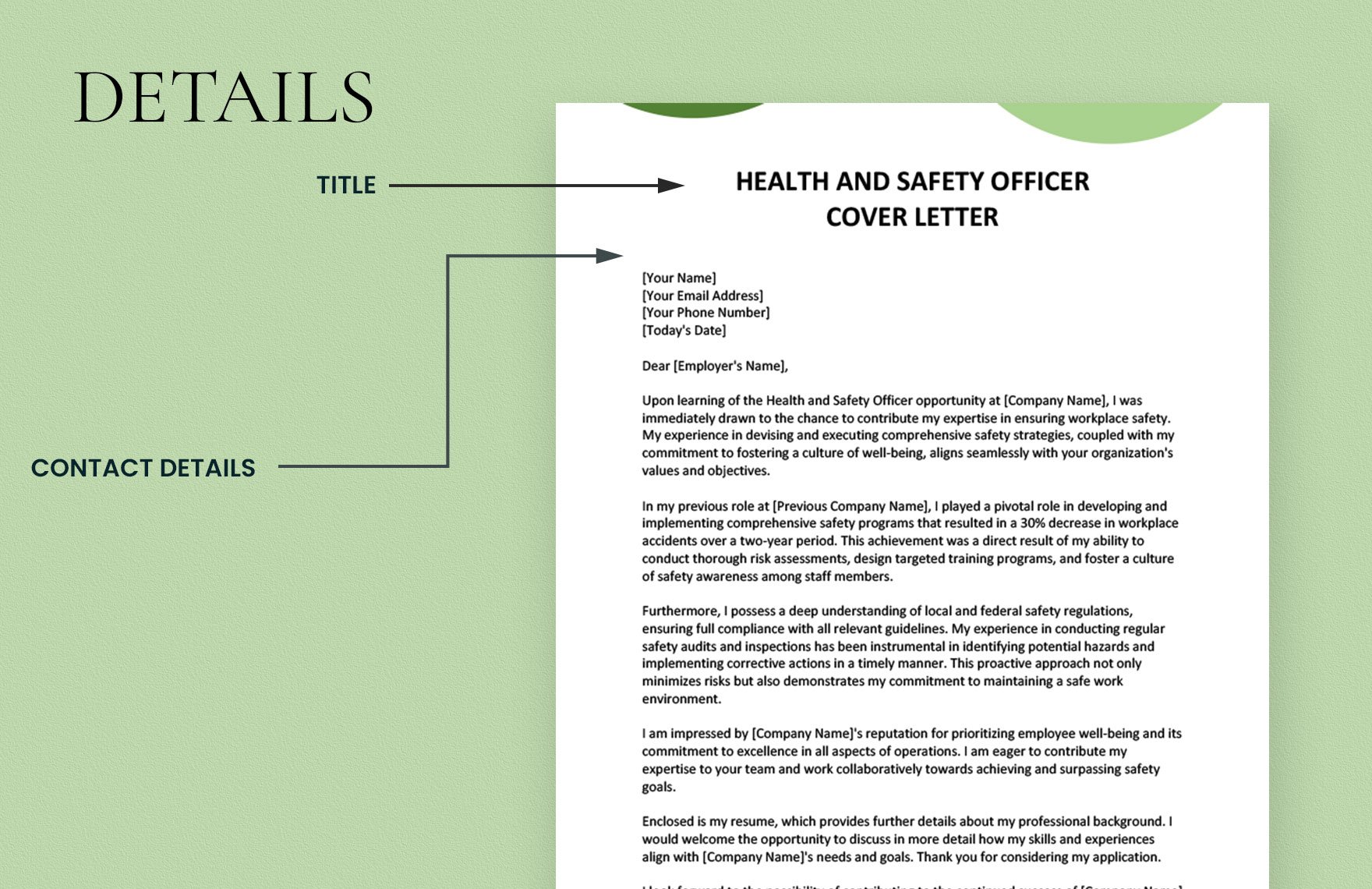 Health And Safety Officer Cover Letter